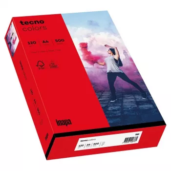 Papyrus Tecno Colors A4 160 g/m² Intense Red Copy Paper - 500 Sheets