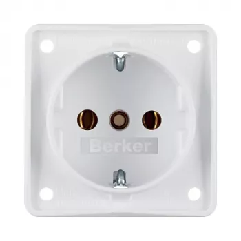 Berker SCHUKO lizdas 941852502 poliarinė balta matinė