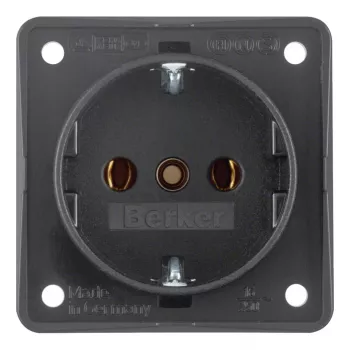 Berker Schuko Kištukinis Lizdas 941852505 Antracito Matt