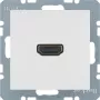 Berker 3315438989 HDMI įdėklas, baltas