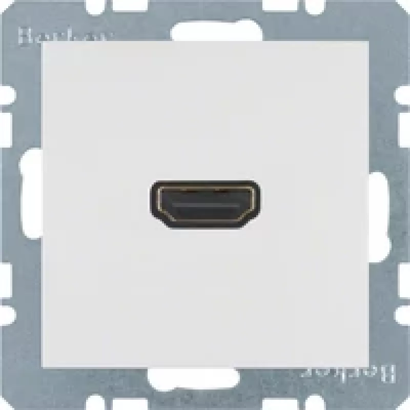 Berker 3315438989 HDMI įdėklas, baltas