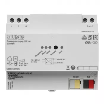 JUNG KNX maitinimo šaltinis 1280mA 21280 REG DIN bėgiui