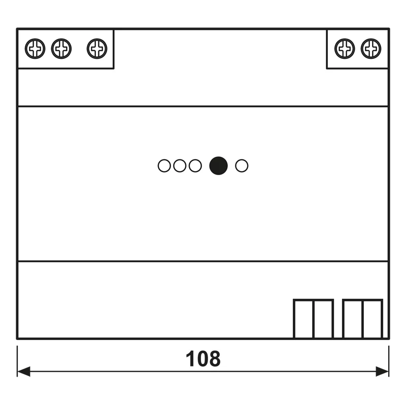 Jung KNX maitinimo šaltinis 1280mA 21280 REG DIN bėgiui