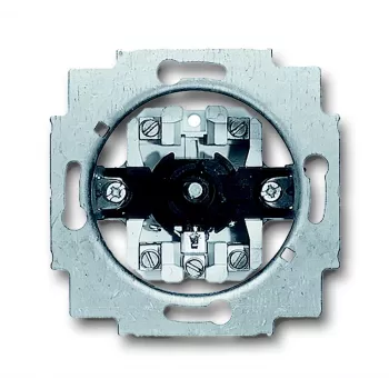 Busch-Jaeger 2723 U universalus serijos jungiklis, 2 polių, 10 AX, 250 V AC, įleidžiamas, metalinis, 6415/24
