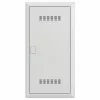 Striebel & John UK648MV Media VT UP Patch Panel 4 eilės vėdinamos skaidrios durys balta