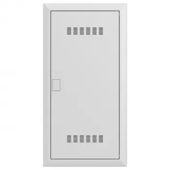Striebel & John UK648MV Media VT UP Patch Panel 4 eilės vėdinamos skaidrios durys balta