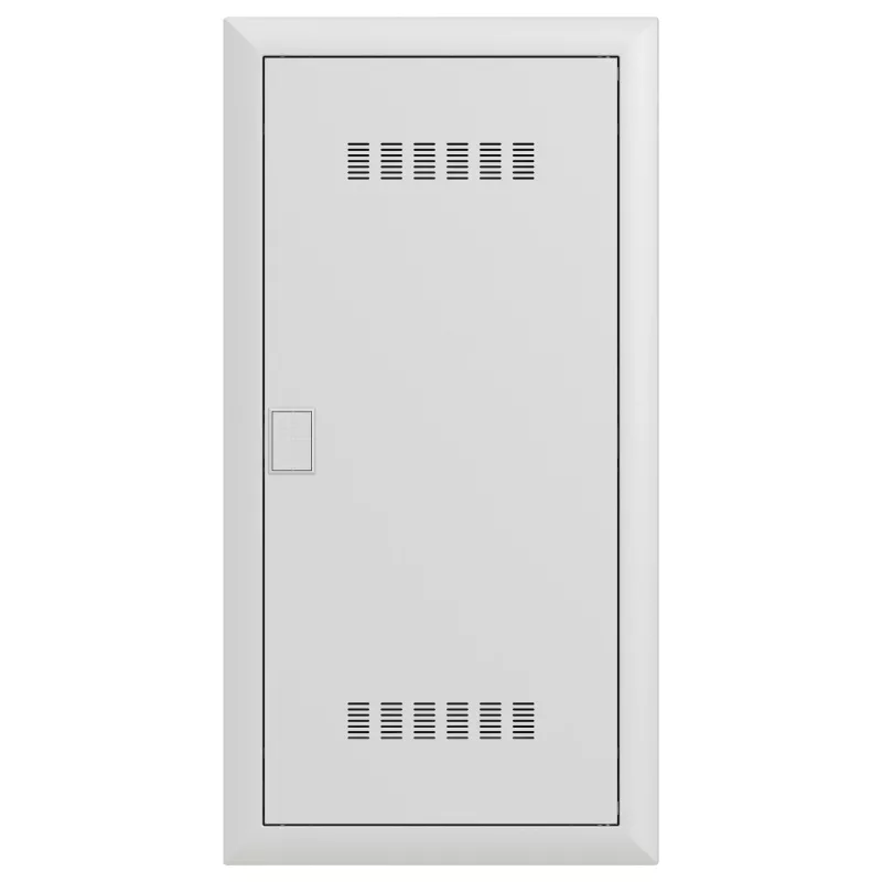 Striebel & John UK648MV Media VT UP Patch Panel 4 eilės vėdinamos skaidrios durys balta