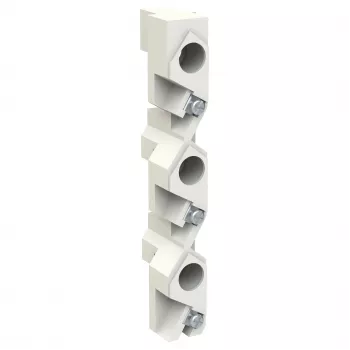 ABB ZE60 Reitersicherungsblock 2CPX061045R9999 Saugiklio laikiklio blokas 1-pole 32A 690V AC 10x38mm Pilka
