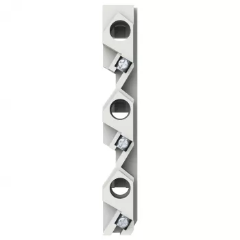 ABB ZE60 Reitersicherungsblock 2CPX061045R9999 Saugiklio laikiklio blokas 1-pole 32A 690V AC 10x38mm Pilka
