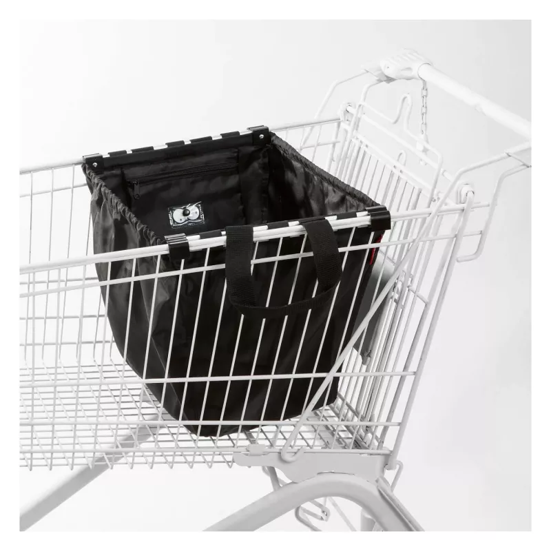 Reisenthel Easyshoppingbag Black - 30L Shopping Bag with Trolley Attachment