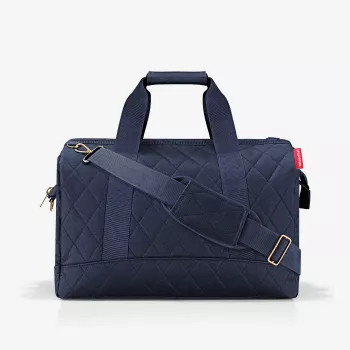 Reisenthel Allrounder L kelioninis krepšys Rhombus Midnight Gold, 30L, mėlyna