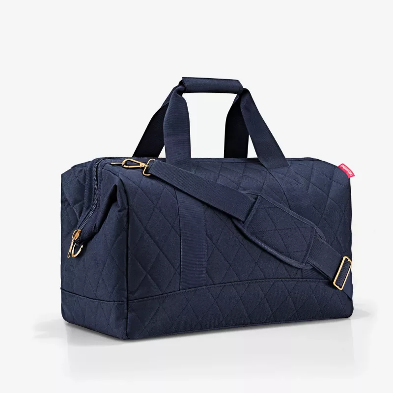 Reisenthel Allrounder L kelioninis krepšys Rhombus Midnight Gold, 30L, mėlyna