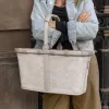 Reisenthel Carrybag Teddy Sand (BK1042) – Apsipirkimo krepšys, 22L, perdirbtas poliesteris