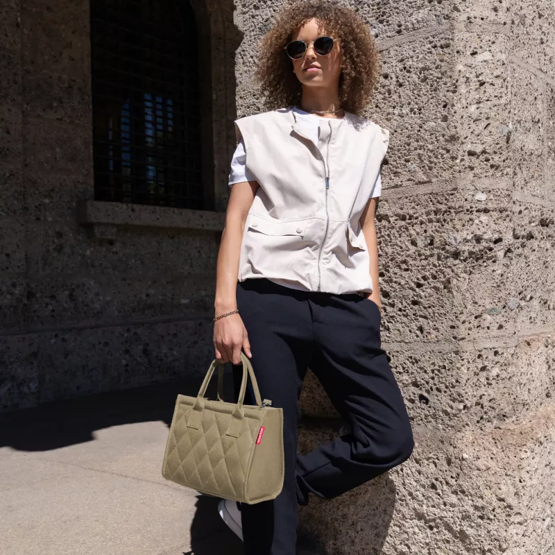 Reisenthel dailyshopper XS rhombus olive Mini Tote Bag