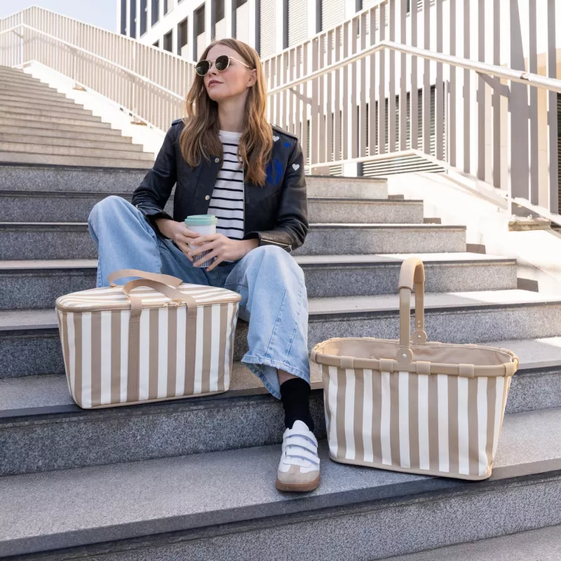 Reisenthel Carrybag Summerstripes Coffee Shopping Basket 22L