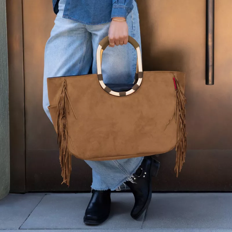 Reisenthel loopshopper L Western Shopping Bag, 24L, Polyester, Aluminium Handles, Water-Repellent, 46x34x25 cm, 0,8 kg