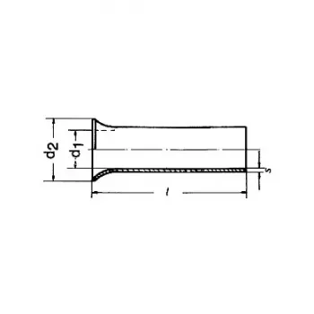 Klauke Ferrule 2,5 mm² 10 mm Tinned Copper Tube Ferrule DIN 46228