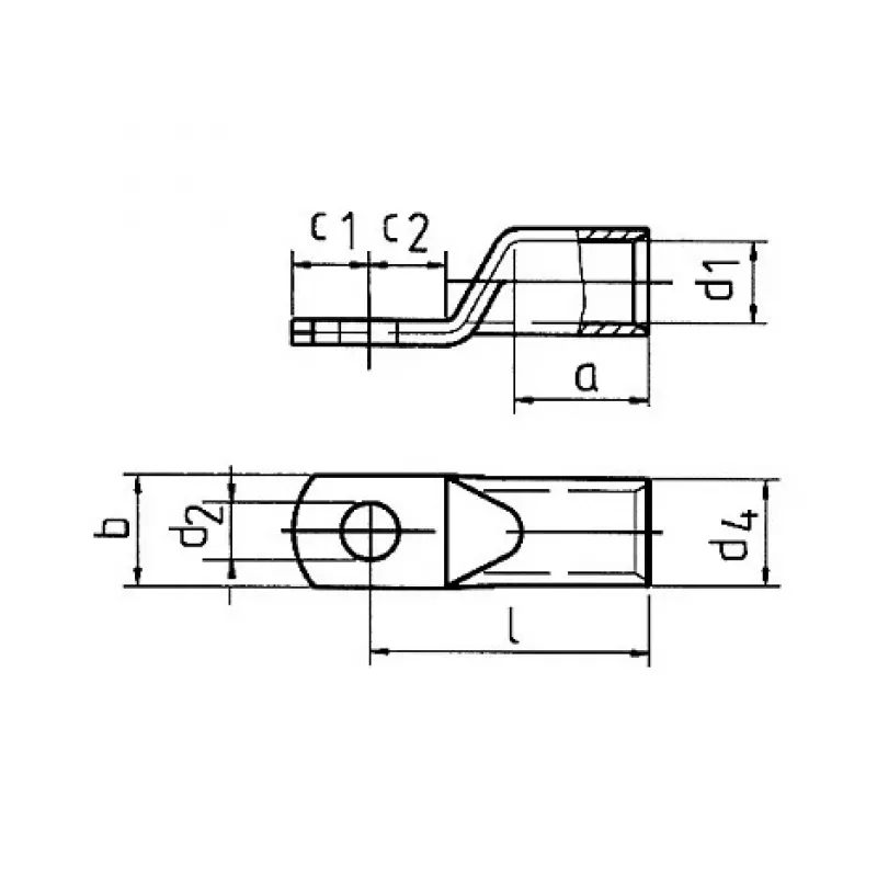 Klauke 8SG8 Vamzdinis Kabelio Antgalis 95mm² M8 Skirstomųjų Įrenginių Jungčiai Be Patikrinimo Angos