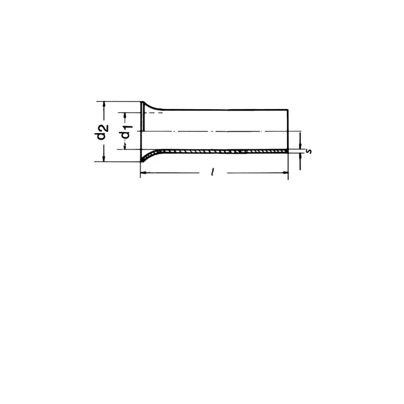 Klauke 7512V Skarduotas vamzdinis kabelio antgalis 6 mm² M5
