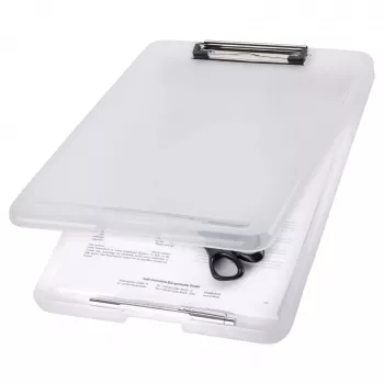 MAPED The Clip Clipboard H2532010 DIN A4 Translucent White Plastic