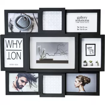 NIELSEN DESIGN Why Not Collage Black Resin Gallery Picture Frame 8999334