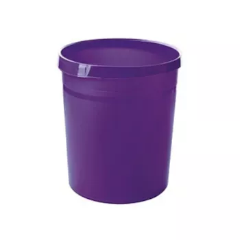 HAN GRIP 18L apvali šiukšlių dėžė, polipropilenas, violetinė, 312mm x 312mm