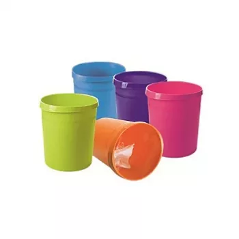 HAN GRIP 18L apvali šiukšlių dėžė, polipropilenas, violetinė, 312mm x 312mm