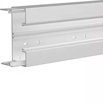 Hager BRH6517019016 Dado Trunking Base Part Front-Locking 65x170mm 2m Pure White
