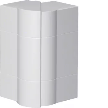Hager BR651703H9016 Reguliuojamas išorinis kampas BR/A/S kabelių kanalams 68x170mm Baltas RAL 9016
