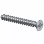 KAISER ELEKTRO 2472-25 Įrenginio varžtas M3.5 x 25 mm, plokščia galvutė, plyšinis, plieninis, cinkuotas, sidabrinis, 1 vnt.