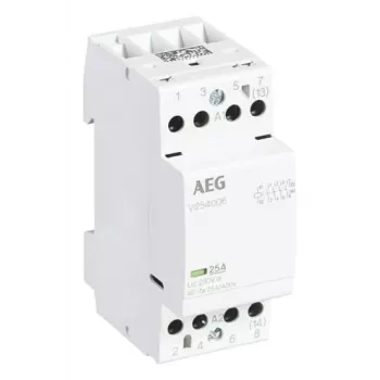 BUSCH-JAEGER AEG Įrengimo Kontaktorius VI254006230V 25A 4 NO 230V AC
