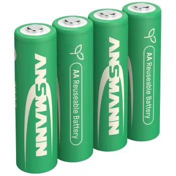 ANSMANN 4x AA 2800 mAh Įkraunamos NiMH Baterijos (Mignon) - 1322-0027