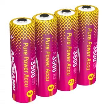 ANSMANN PurePower 3500 AA NiMH įkraunamos baterijos 3500 mAh 1,2 V 4 vnt. pakuotė