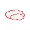 HOLTZ OFFICE SUPPORT magnetoplan Moderation Cards Cloud Large, 620 x 370 mm, White/Red (111152004)
