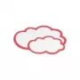 HOLTZ OFFICE SUPPORT magnetoplan Moderation Cards Cloud Large, 620 x 370 mm, White/Red (111152004)
