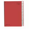 PAGNA stalinis organizatorius 32 skyriai - A4 - kartonas - raudona - portretinė orientacija - 340 mm - 40 mm