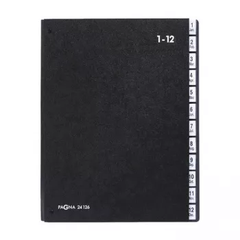 PAGNA Classic 44 skyrių stalinis dokumentų segtuvas - A4 - Juodas - Portretinis - 265 x 55 x 340 mm