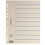 PAGNA Easy Rip Index Dividers A4 100 Sheets Beige 4-Hole Punched Cardboard 160 gsm