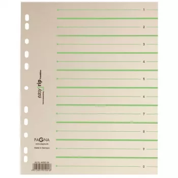 PAGNA 100 Divider Sheets Easy Rip A4 Beige