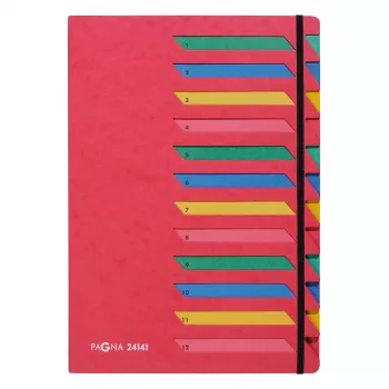 PAGNA Fastener File A4 Red 10 mm Spine Cardboard 1 Piece 24141-01