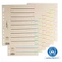 PAGNA A4 kartoniniai skirtukai 100 vnt. 180 g/m², smėlio spalvos, nepramušti 44063-09