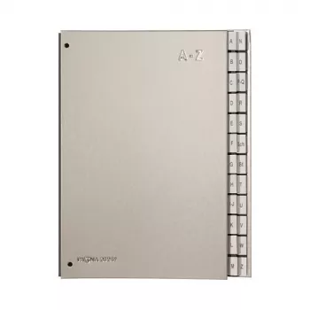 Pagna 24249-14 Color stalinis dokumentų aplankas, 24 skyriai A–Z, A4, sidabrinis