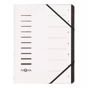 Pagna 40058-08 segtuvas, 7 skyrių, A4, baltas