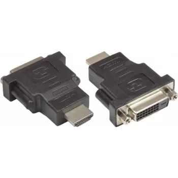 GoodConnections DVI-D į HDMI vaizdo adapteris, DVI-D lizdas – HDMI kištukas, 24+1 kontaktai, juodas