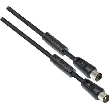 GoodConnections TV Antenos Laidas, Coax Kištukas į Coax Lizdą (Nikeliuotas), 2x Ferito Žiedas, 2x Ekranuotas, A Klasė, 9,5 m