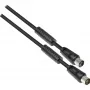 GoodConnections TV Antenos Laidas, Coax Kištukas į Coax Lizdą (Nikeliuotas), 2x Ferito Žiedas, 2x Ekranuotas, A Klasė, 9,5 m