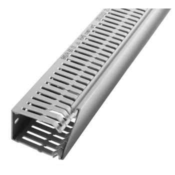 LICATEC Kabelių kanalas 60 x 40 mm 7312-1 Pilkas PVC Su plyšiais