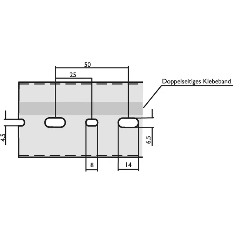 LICATEC Laidų kanalas B 25 x H 75 mm DIN 7640-1