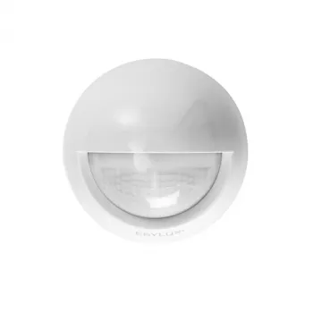 ESYLUX MD-W200i PIR judesio detektorius, montuojamas ant sienos, baltas, IP55, 12 m aptikimo nuotolis, 2000 liuksų, 2,5 m montavimo aukštis
