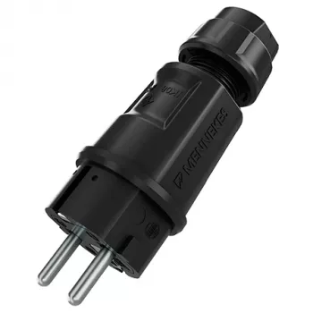 Mennekes SCHUKO kištukas juodas 2P+PE IP54 (152072)